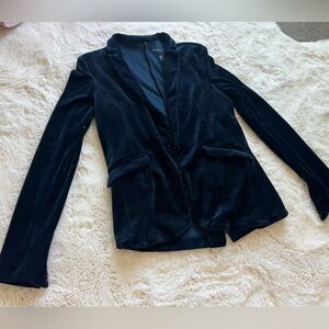 Majestic filatures  navy blue velveteen blazer.